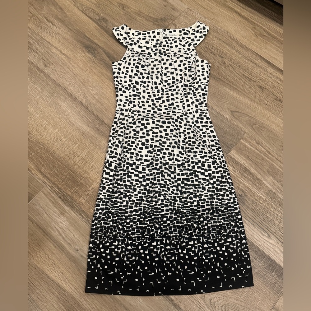 Calvin Klein - Black and White Dress